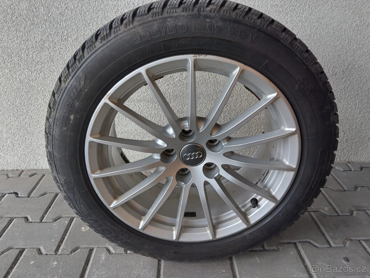 Alu Audi 5x112 R17 + zimní pneu 225/50/17 98V