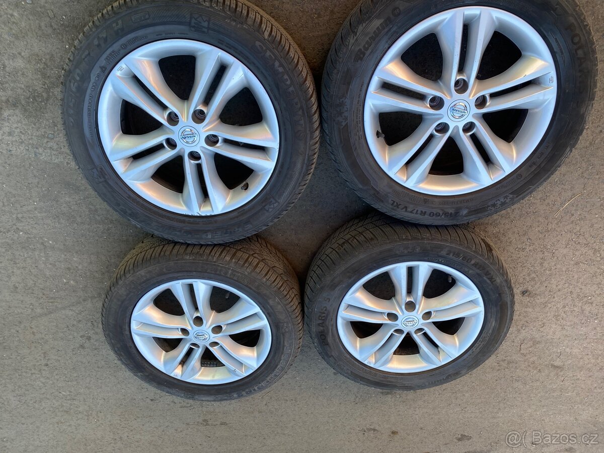 Originál alu kola Nissan 5x114.3 215/60 r17
