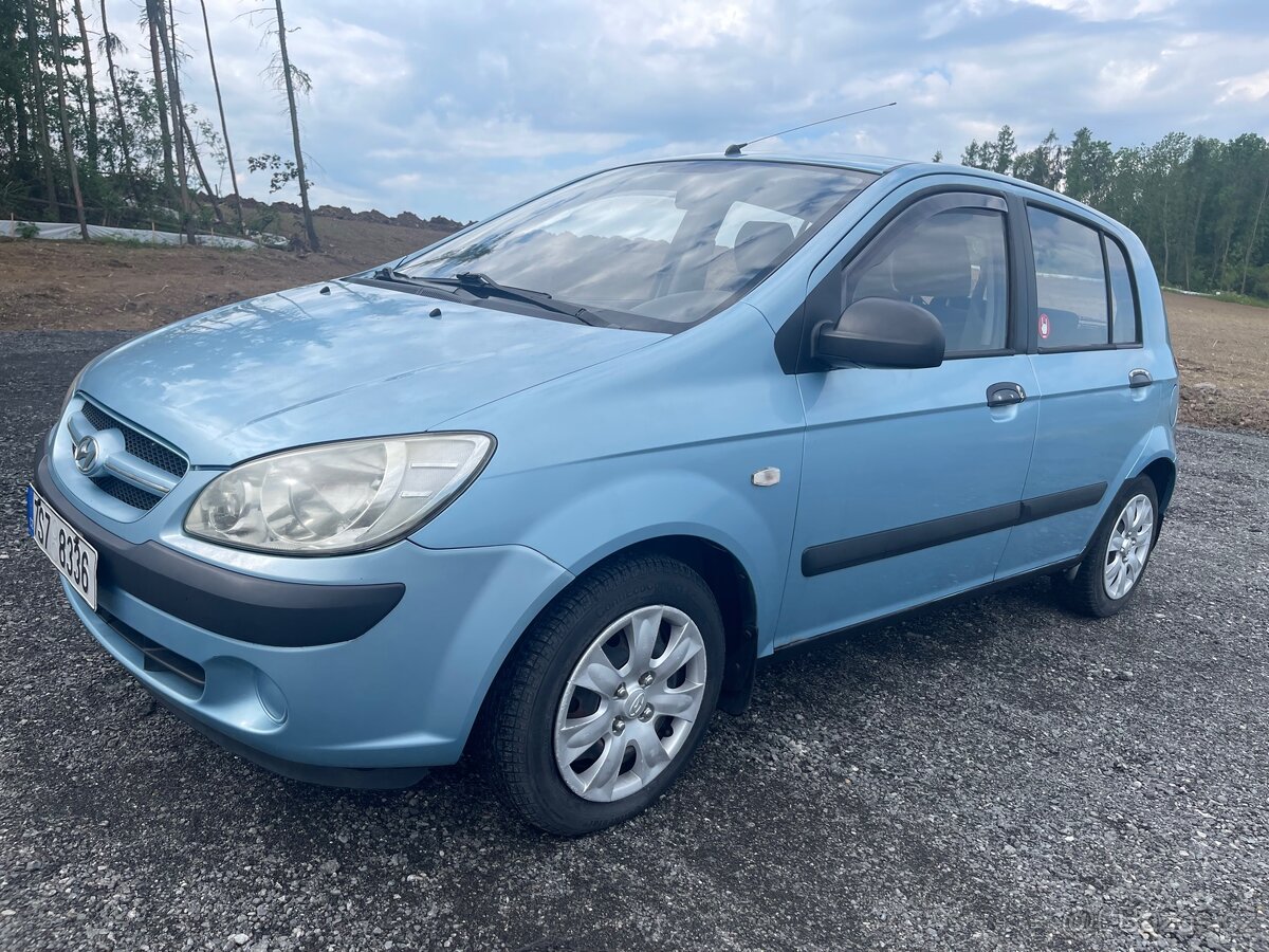 Hyundai Getz 1.1, r.v. 2007, 48,5 kW, TK 5/27, tažné…