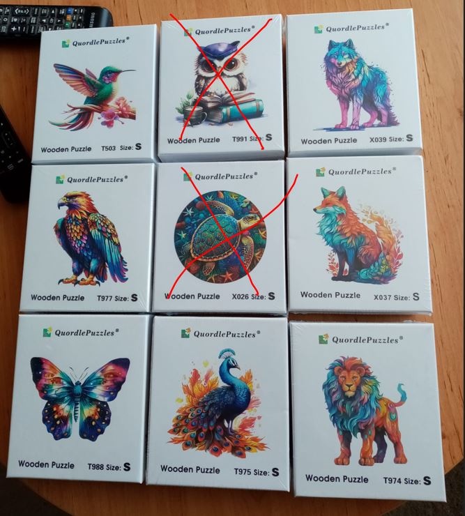 Dřevěné puzzle QUORDLE