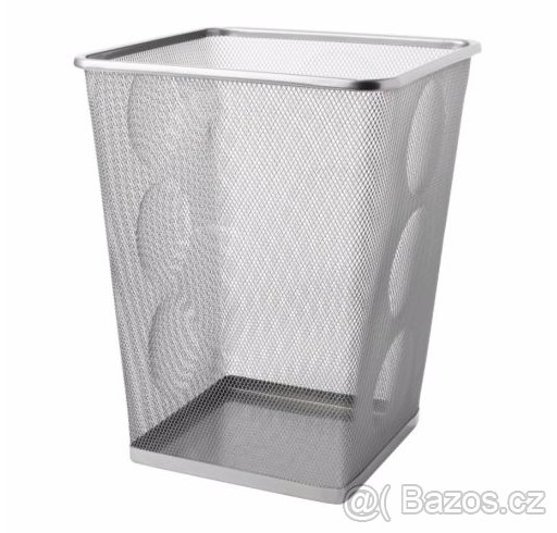 2x kancelářský kovový koš IKEA