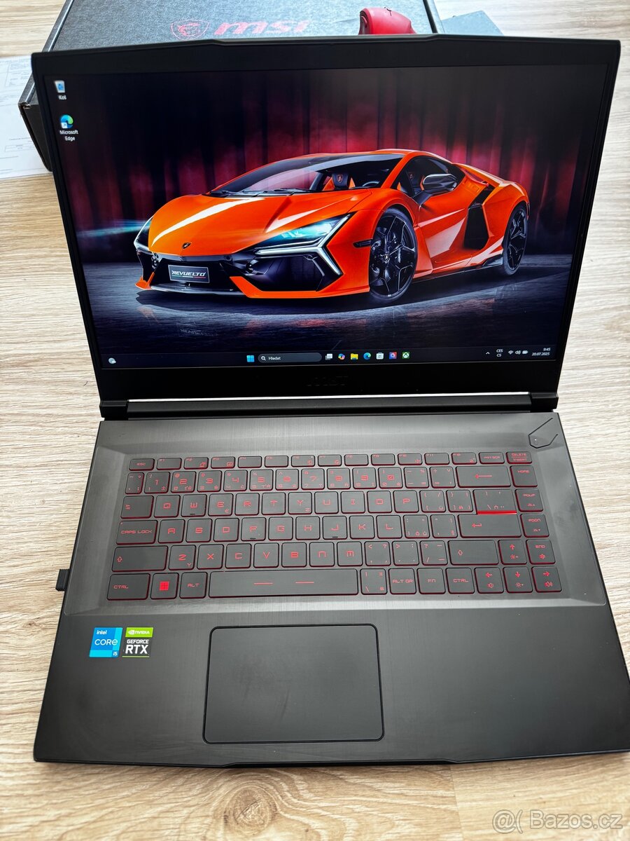 Herní notebook MSI GF63 RTX3050, 512 SSD+ 1TB