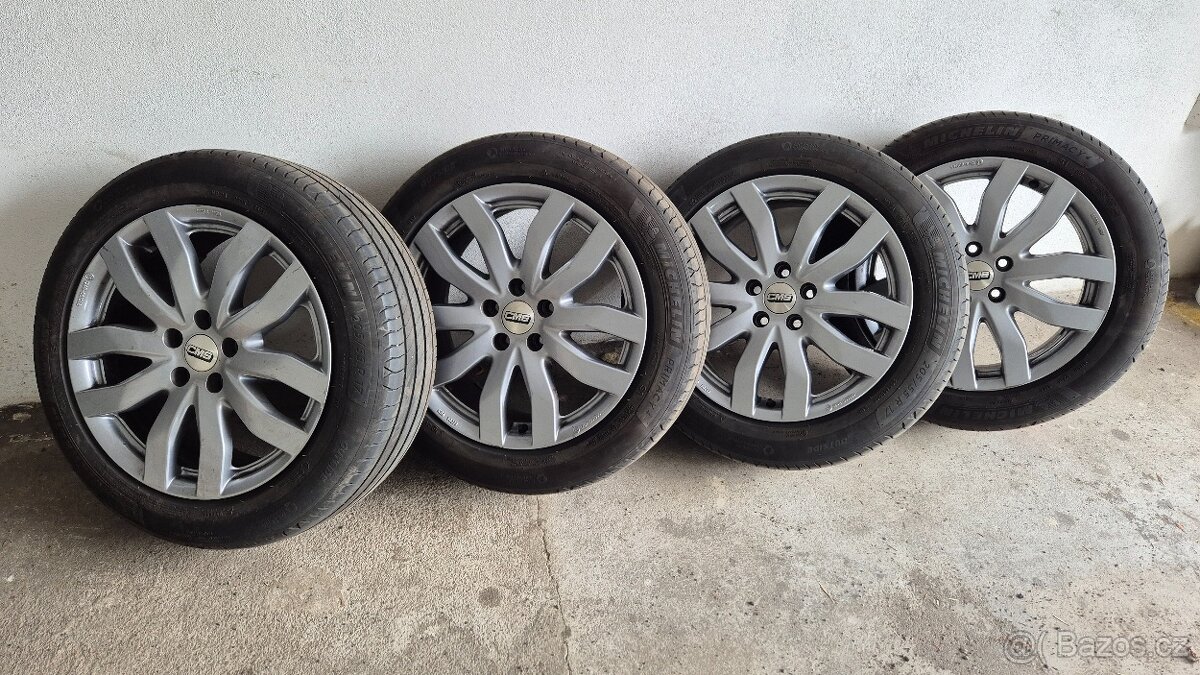 4 x alu kola 5x108 17 + letní pneu 205/55 R17 91V