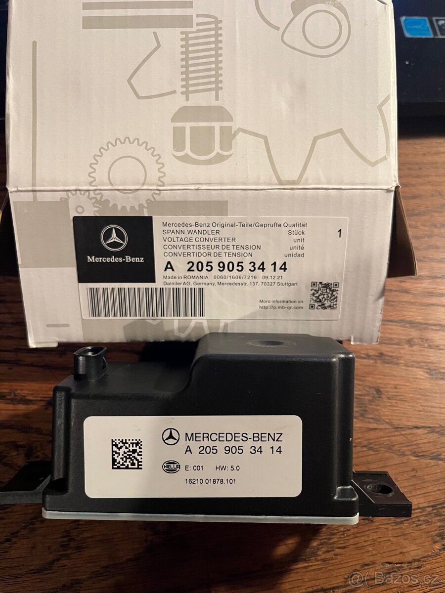 Mercedes C W205 stabilizátor napětí start-stop