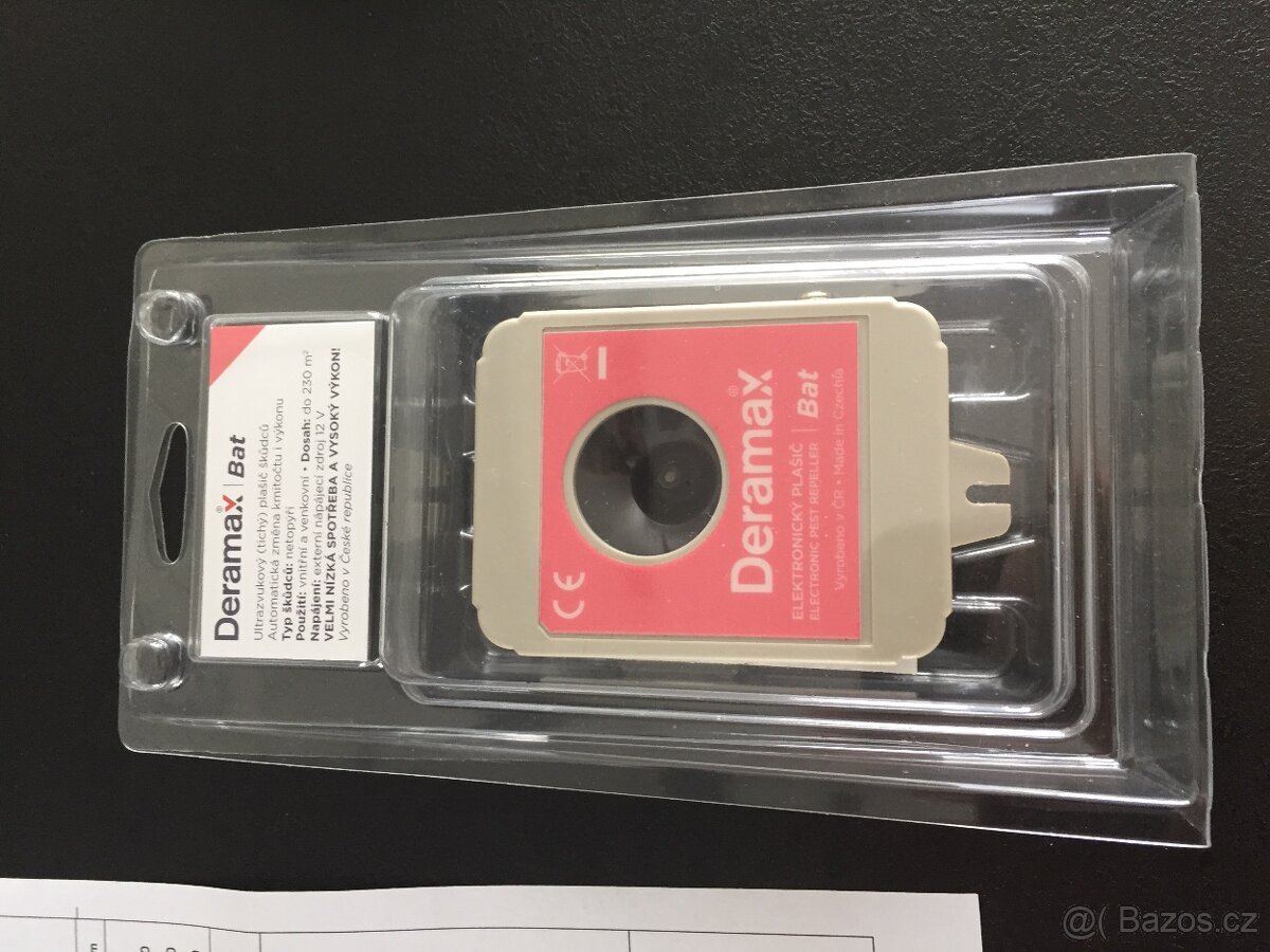 Nový ultrazvukový tichý plašič netopýrů včetně adaptéru