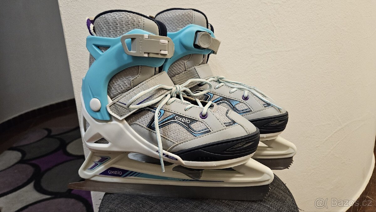 Dívčí lední nastavitelné brusle OXELO vel. 35 -38
