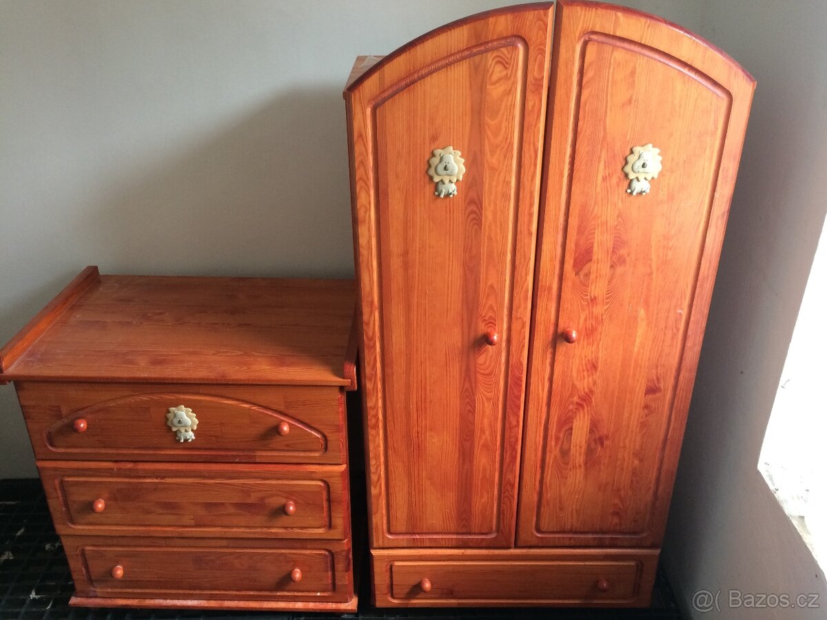 Set dětský nábytek  drewex lion teak