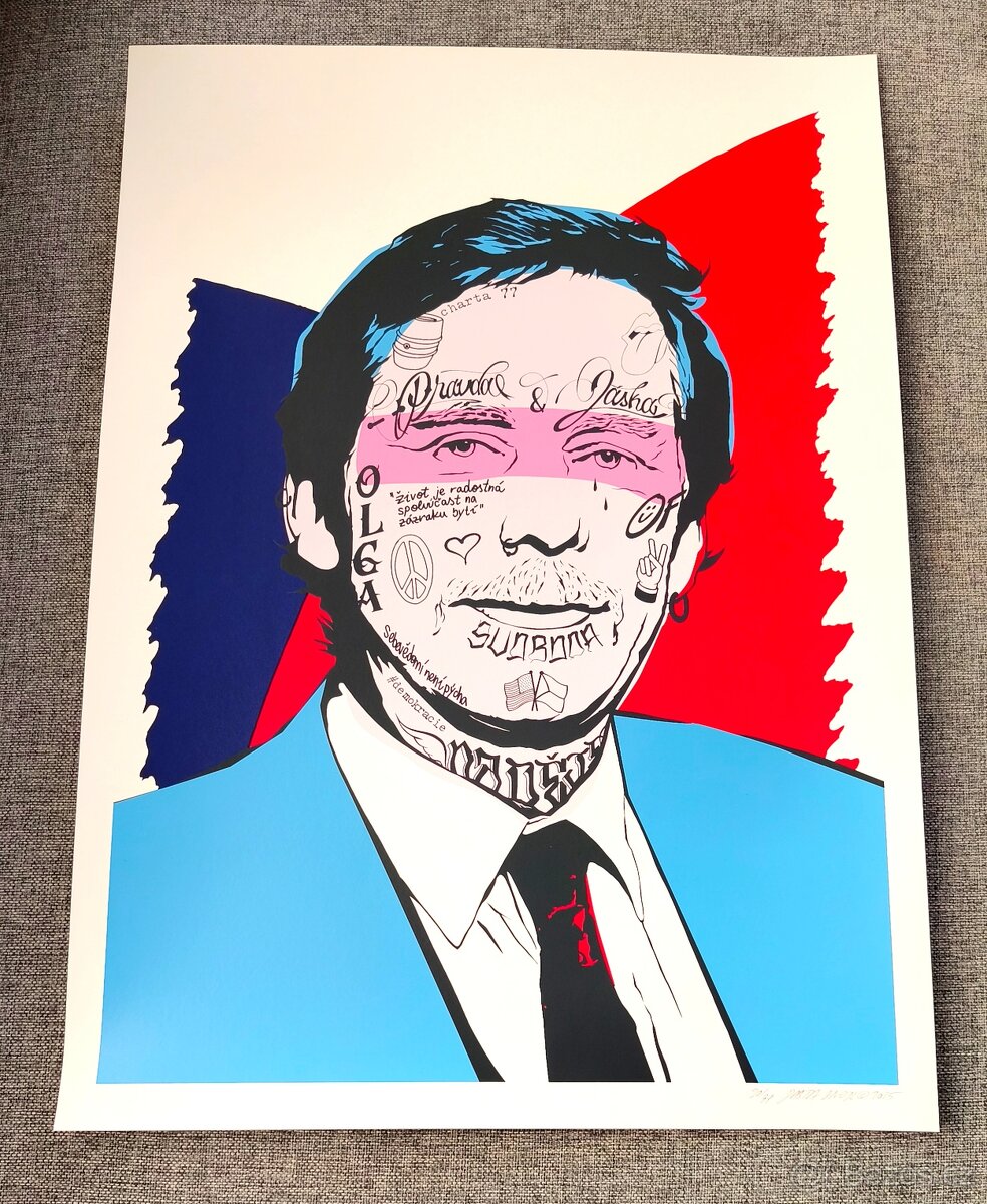 Serigrafie Václav Havel - Pasta Oner