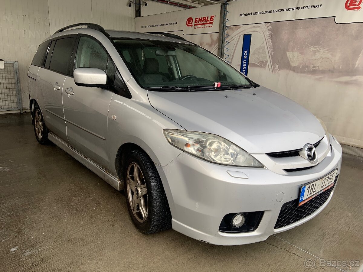 Mazda 5 2.0 diesel. Rok 2008. 105kW, 7místné. 6kvalt.
