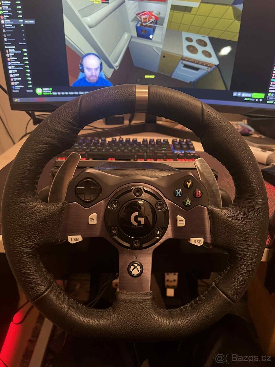Volant Logitech g920+ řadicí páka + original stojan