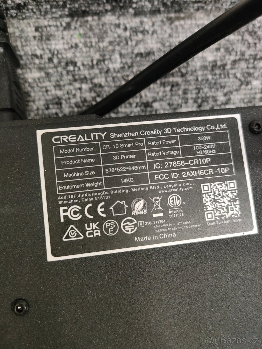 3D tiskárna creality CR-10 Smart Pro
