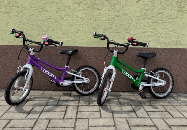 Dětské kolo Woom 2, 14" - zelené