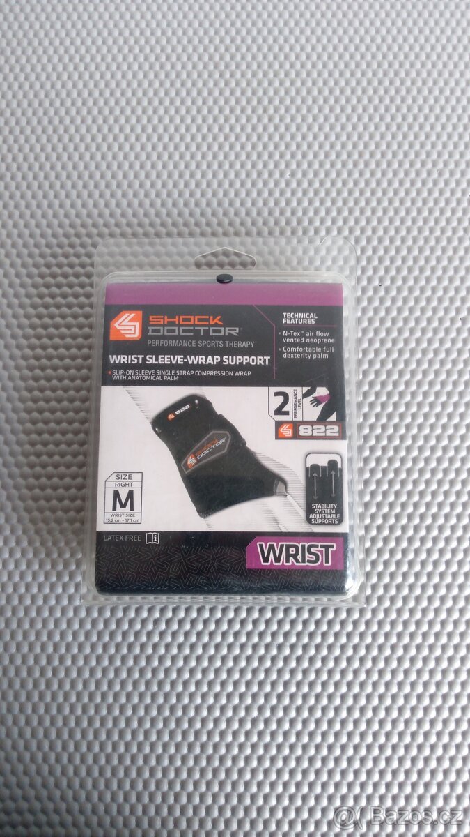Ortéza na zápěstí Shock Doctor 822 vel. M - PRAVÁ