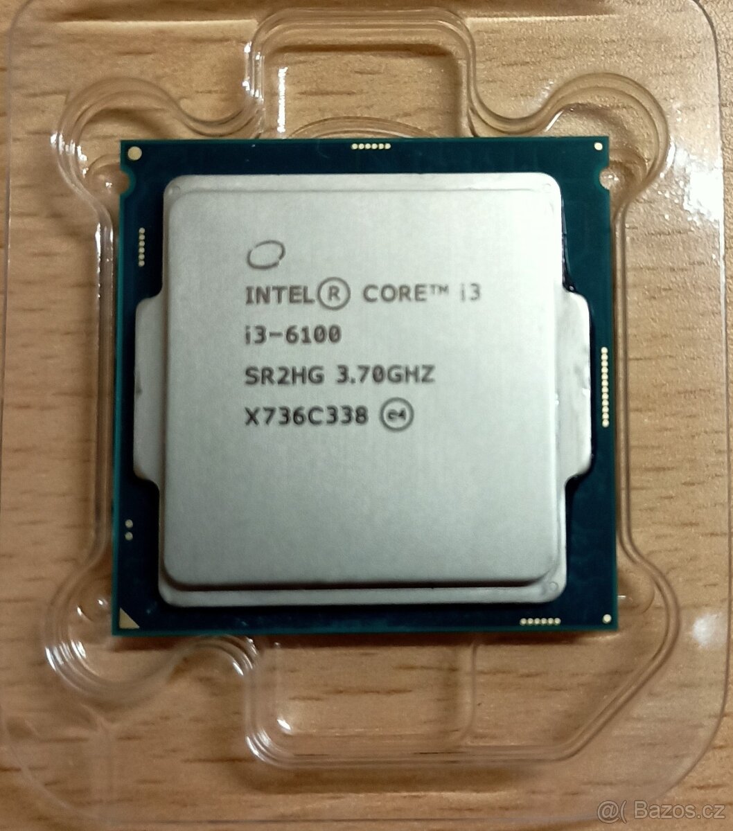 Intel Core i3-6100, LGA 1151 + chladič
