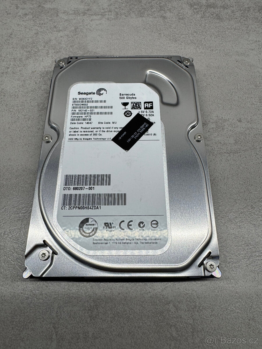 Pevný disk Seagate Barracuda 3,5" - 500 GB