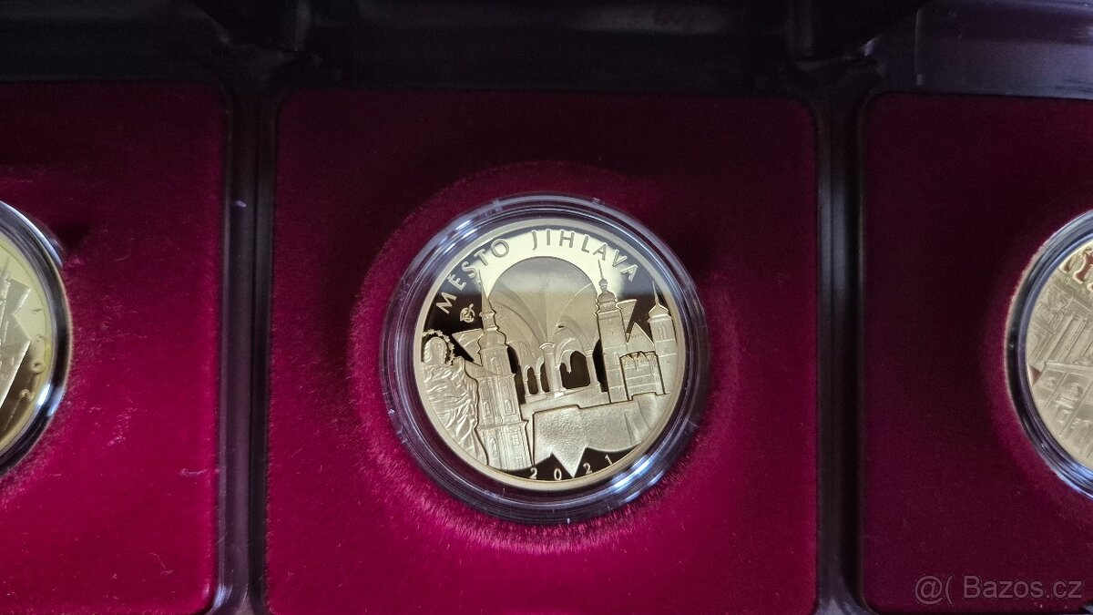 Zlatá mince 5 000 Kč Město Jihlava, 2021, PROOF