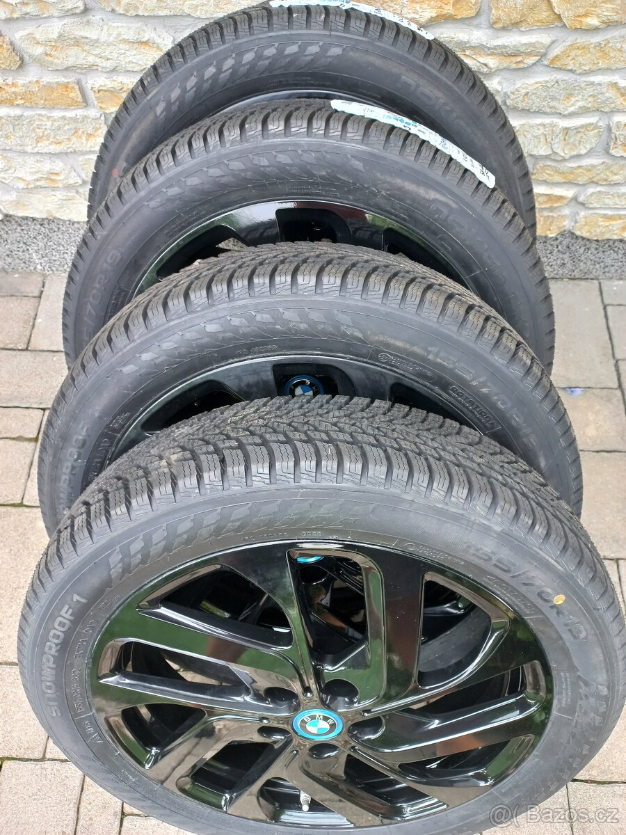 BMW i3S nová sada zimních kol, Styling 428, pneu 155/70R19