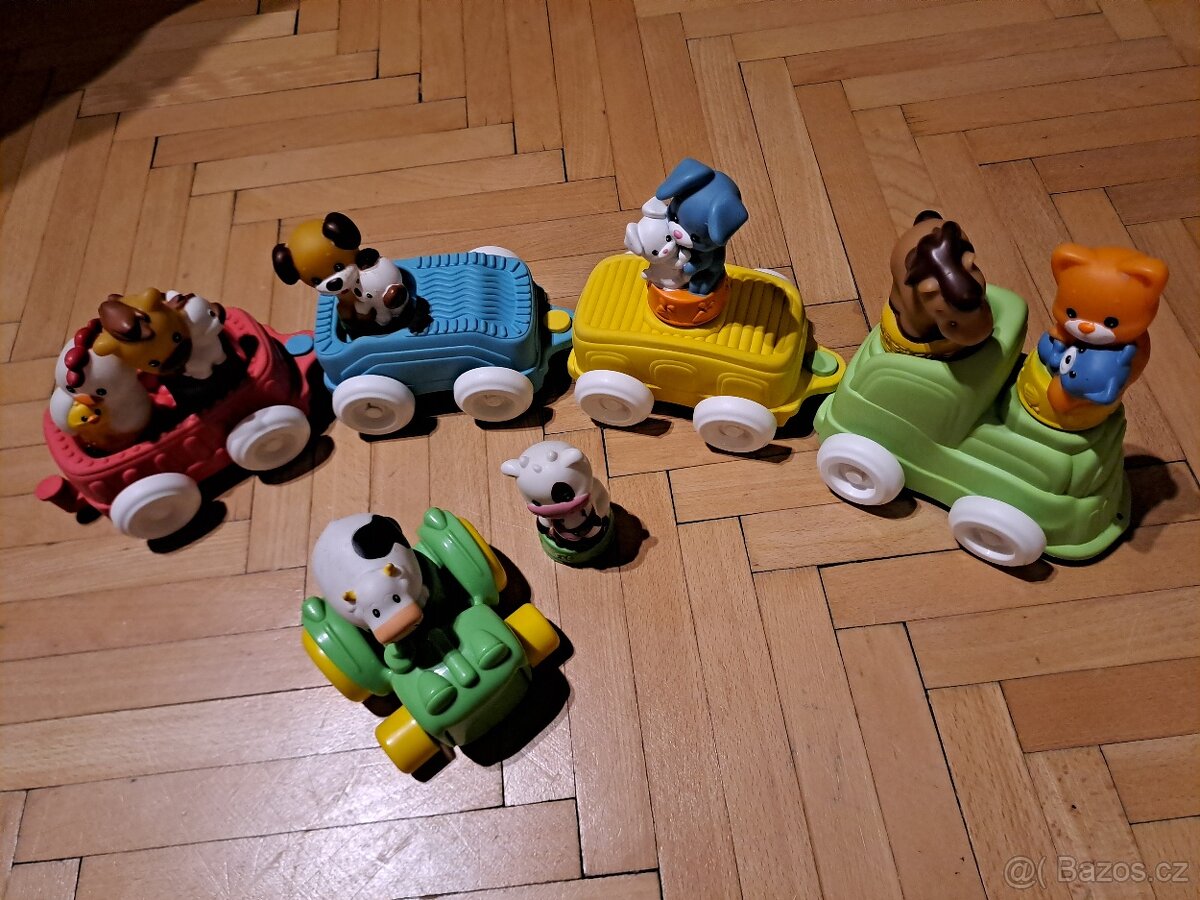 Gumove kostky a vláček