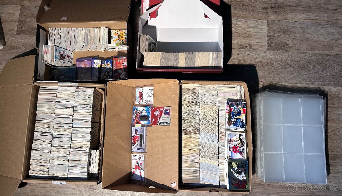 Velký lot hokejových karet NHL + extraliga