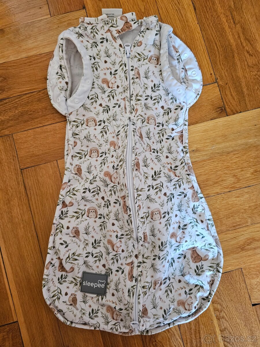 Zavinovačka Sleepee Second Step Swaddle s čepičkou