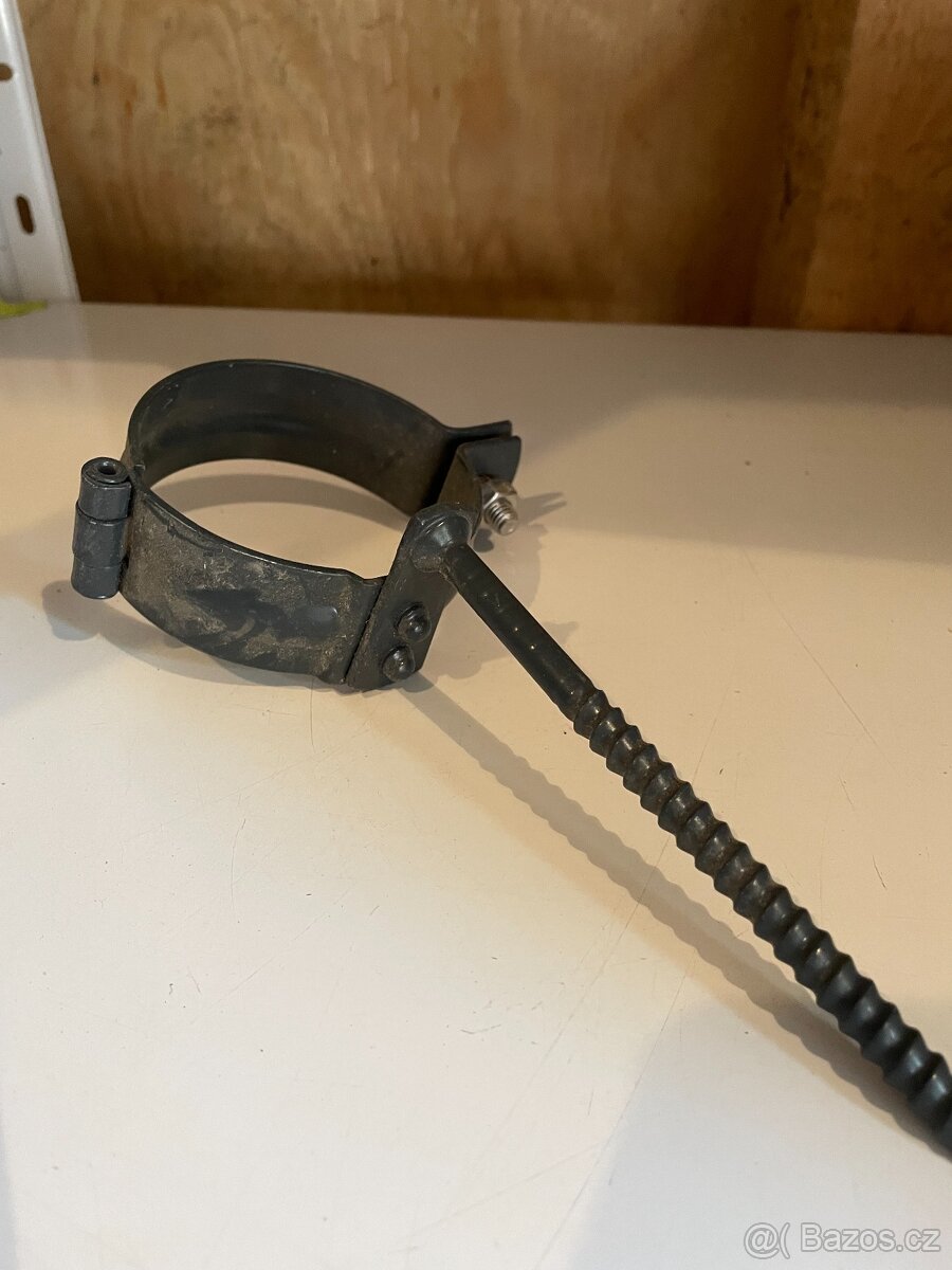 Prefa objímka svodu 80 s trnem 140mm, barva antracit, NOVÁ