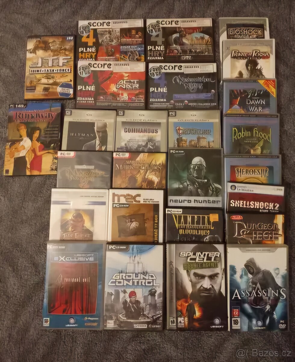 PC hry originály s krabičkou i případným kódem