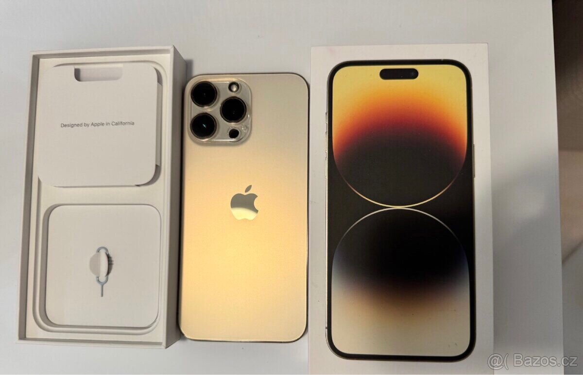 Iphone 14 pro max bez záruky 128GB zlatá verze