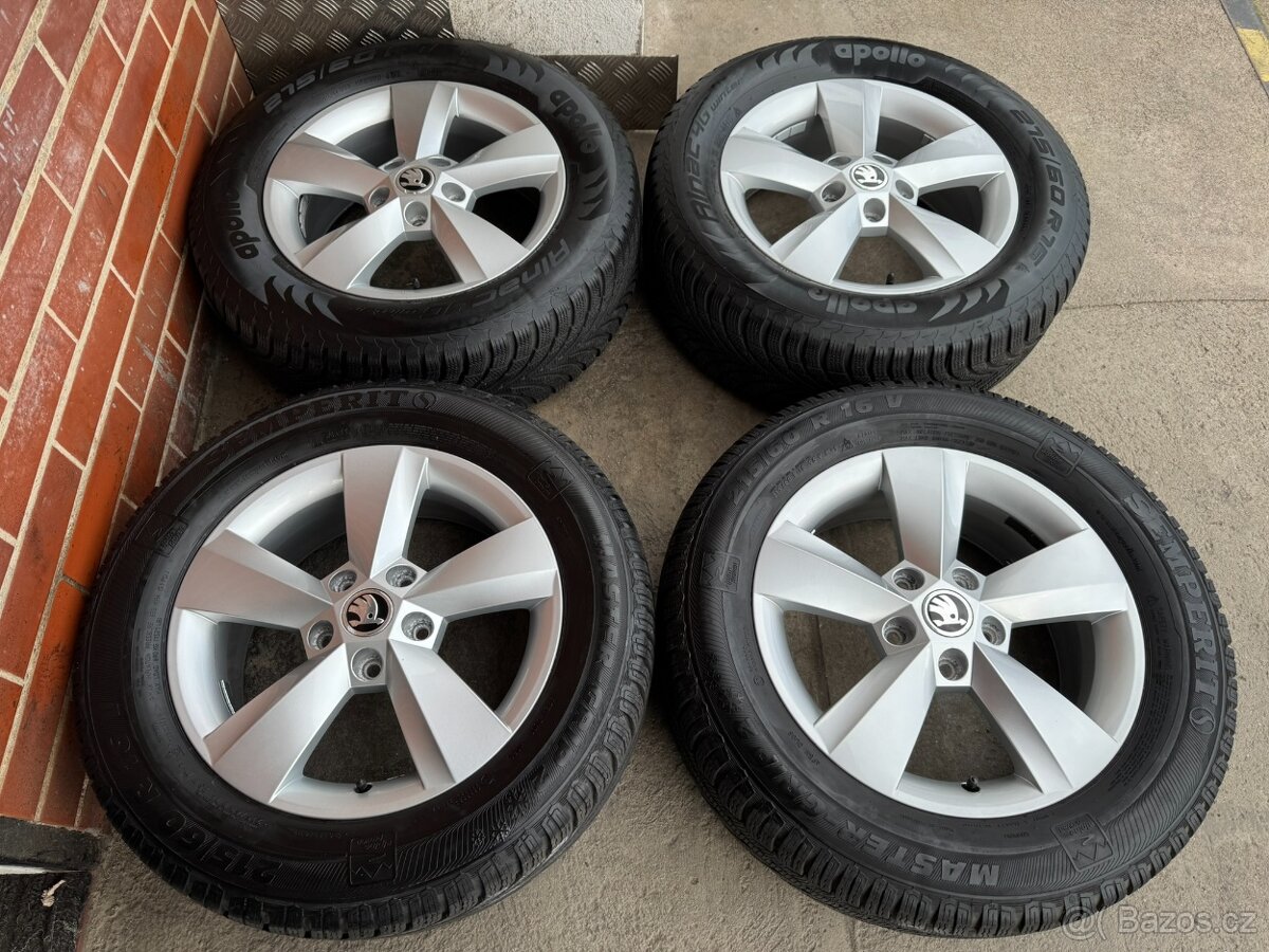 Alu 16" orig. škoda NANUQ , zimní 80%, KaroQ, pěkné