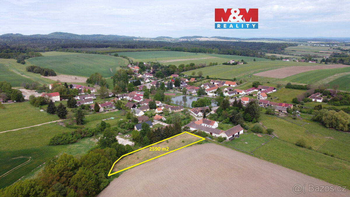 Prodej pozemku, 2590 m², Albrechtice nad Vltavou