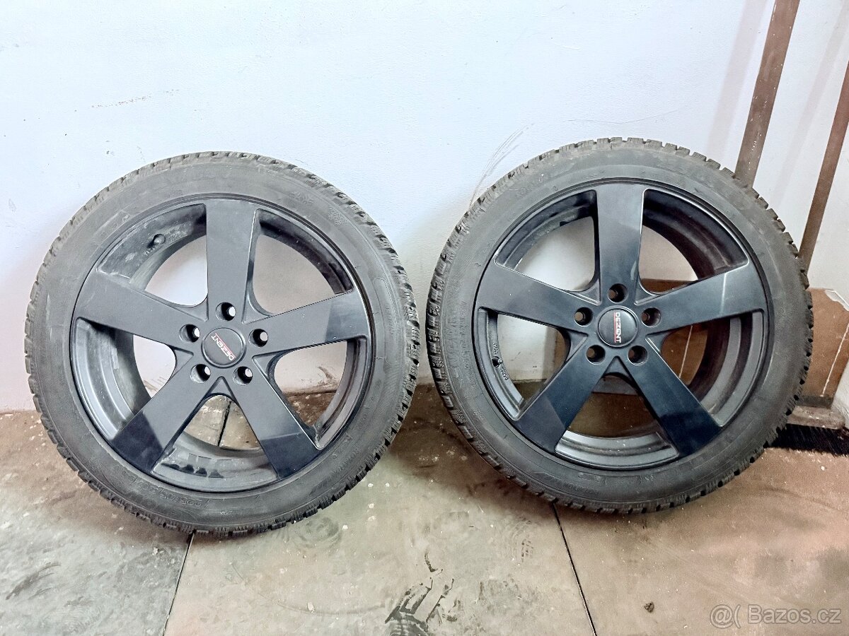 4x ALU DEZENT 17” + nově zimní gumy 225/45 r17 Vw,Škoda