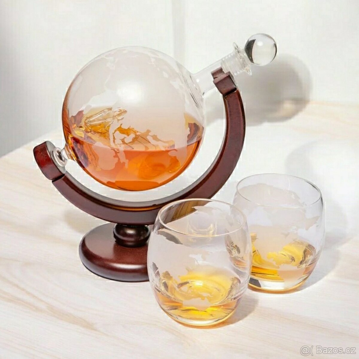 Sada na whisky KARAFKA GLOBUS a sklenice