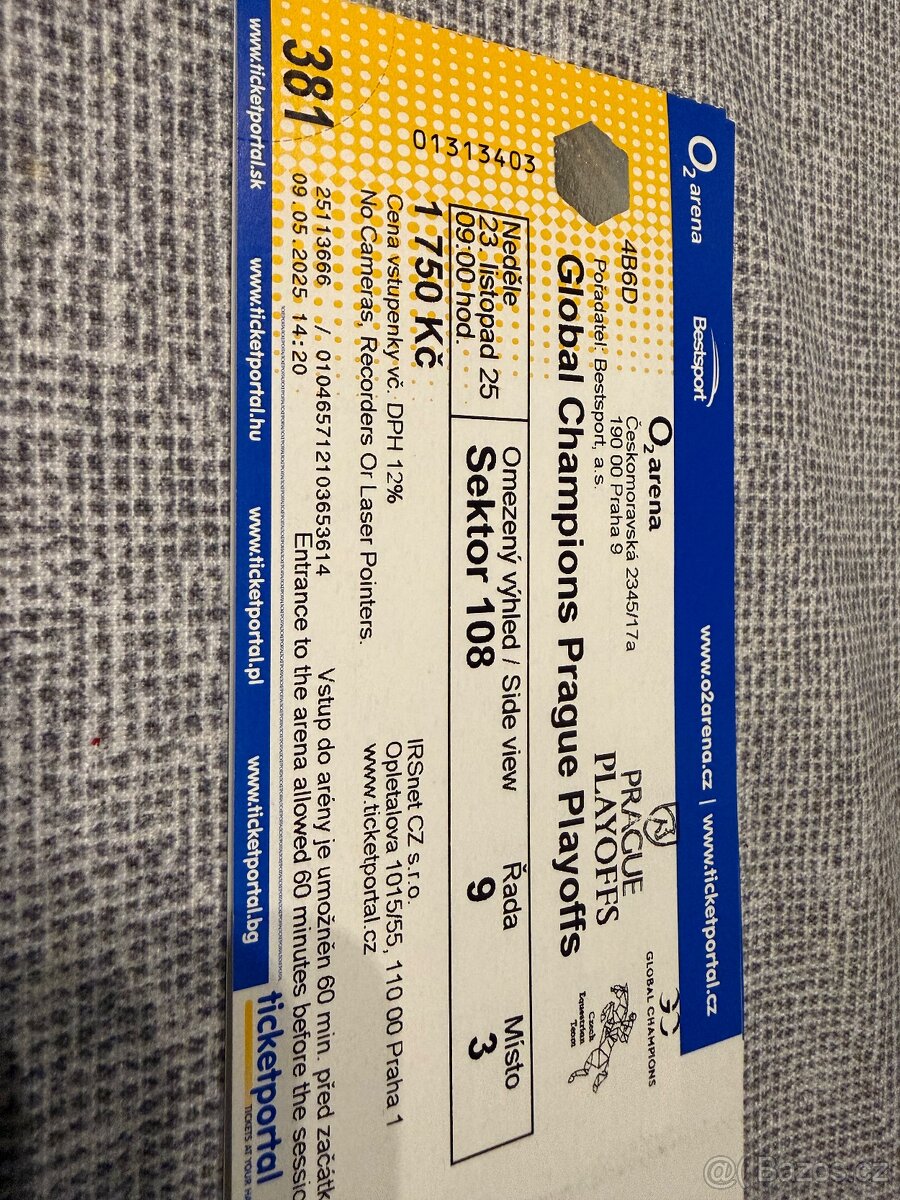 Vstupenky na Prague Playoffs