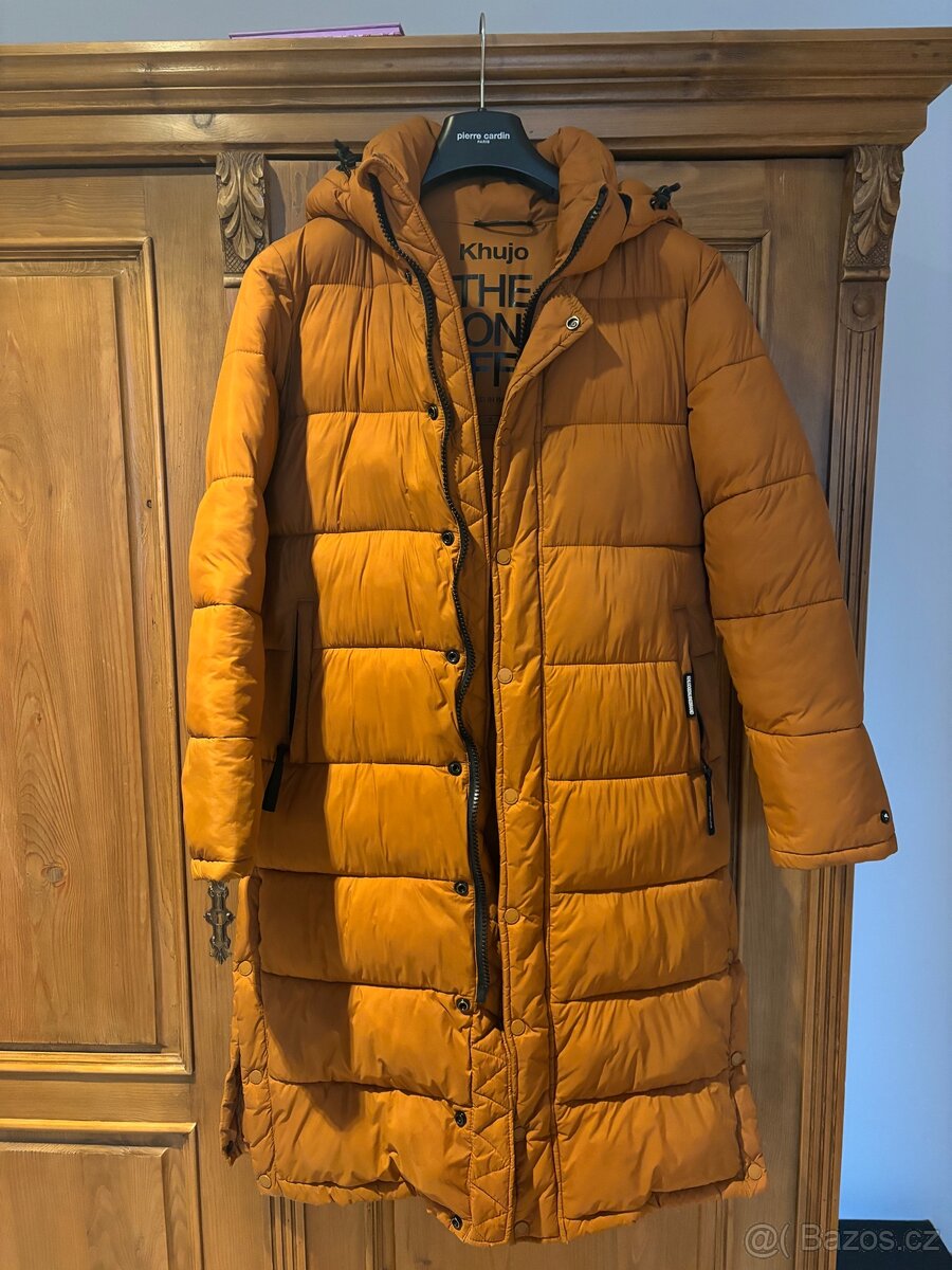 Khujo Corinna Zimní kabát koňakový dámský