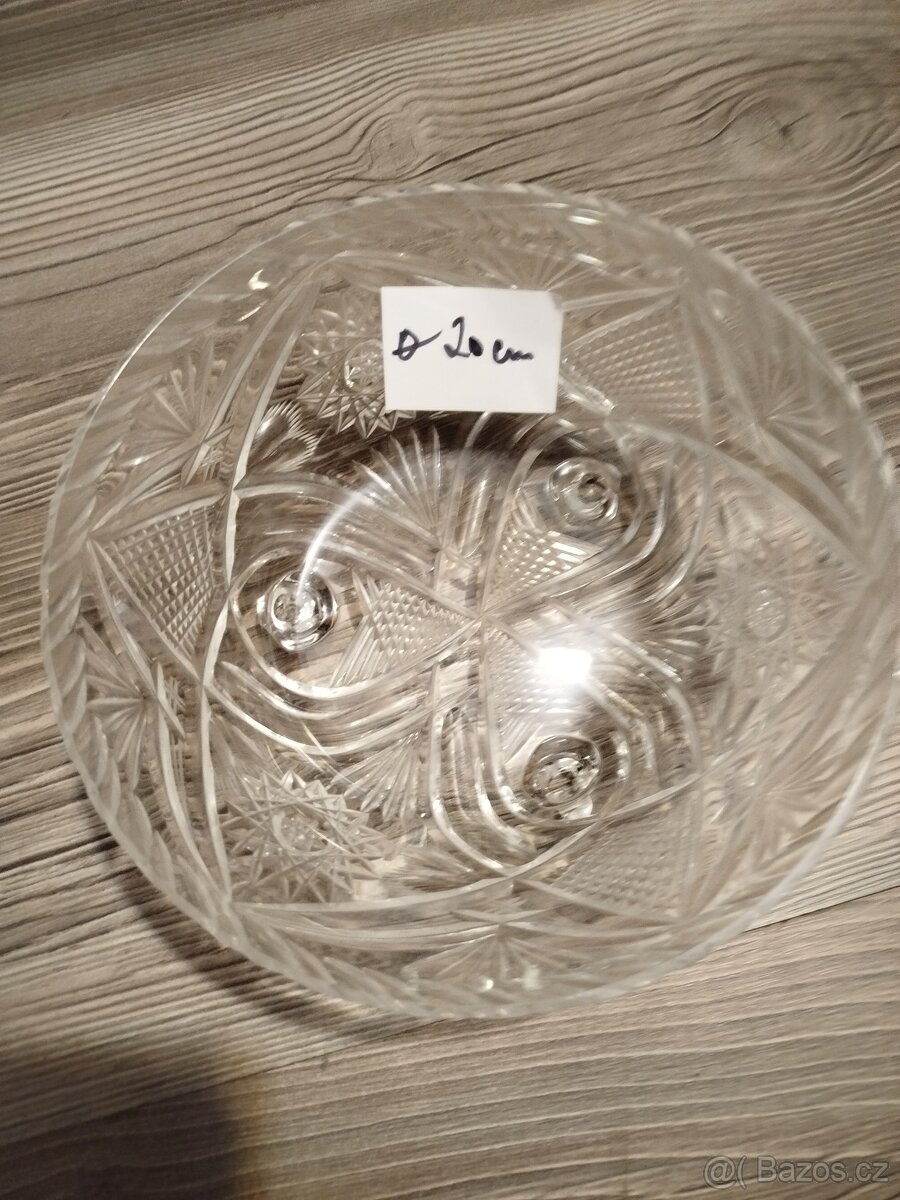 Starožitná broušená Mísa