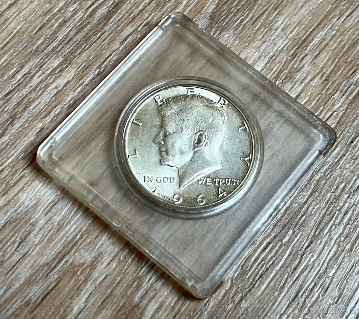 Stříbrná mince USA - half dollar - J.F. Kennedy 1964