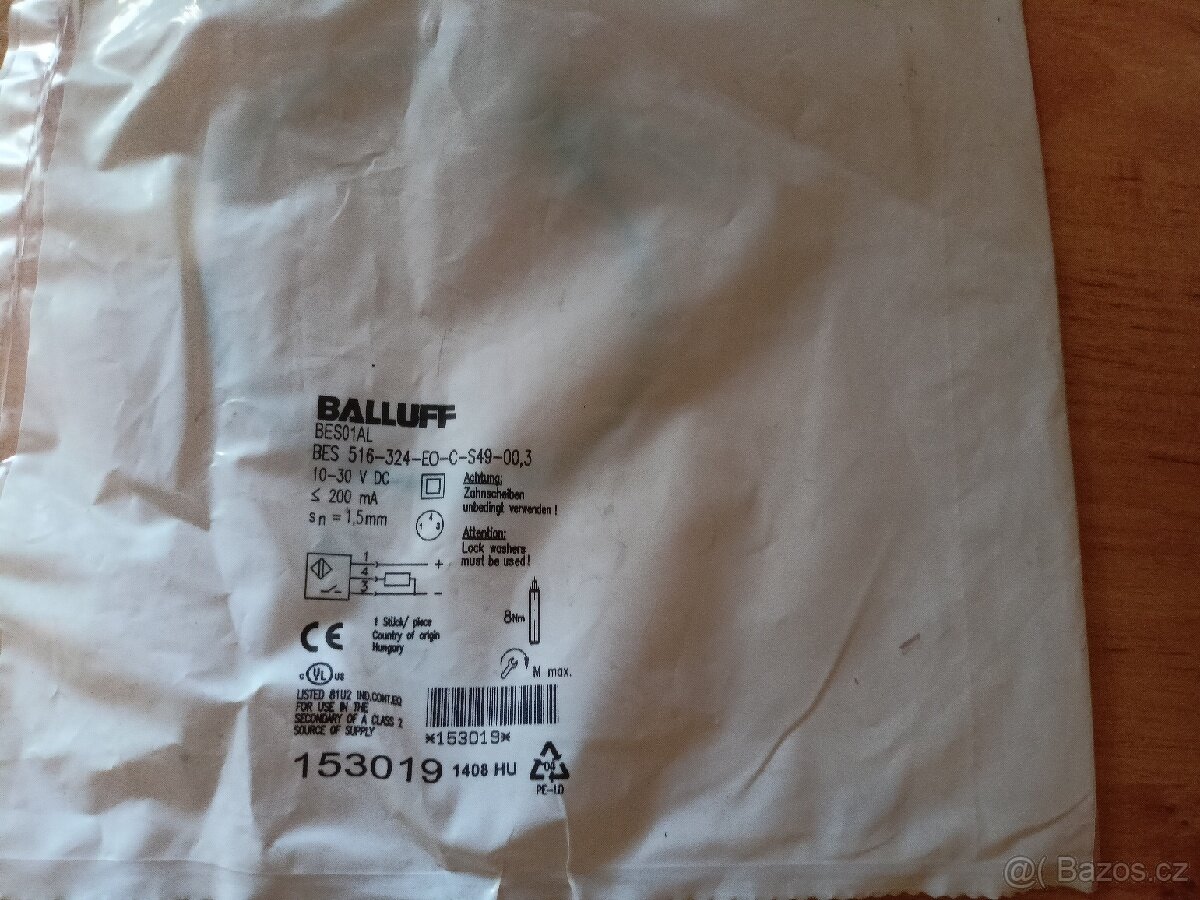 Prodej indukčního snímače BALLUFF
