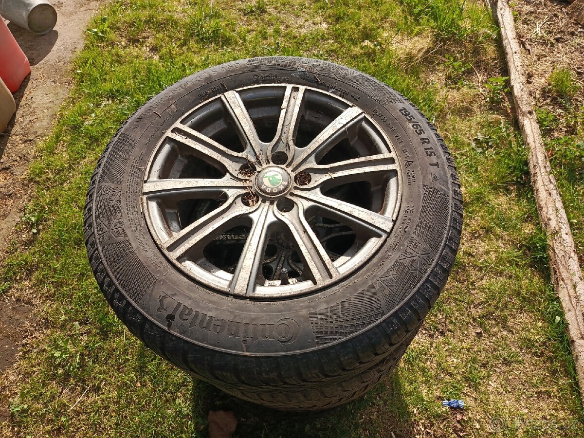 Disky 6,5J 15 ET35 s pneumatikami 195/65R15