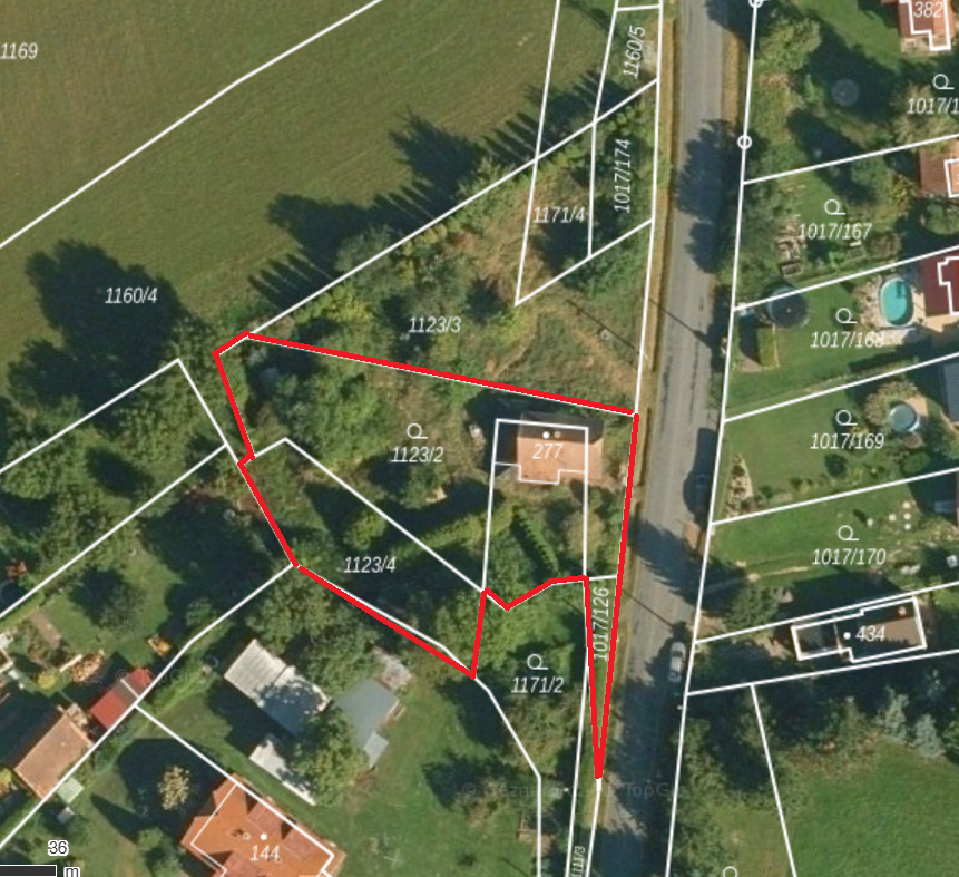 Prodej pozemku 1195m2, Studená Voda