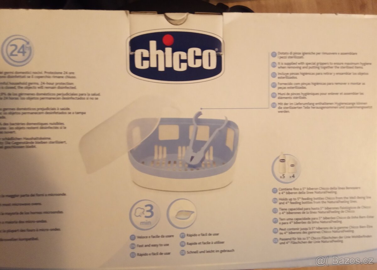 Sterilizator lahvi do mikrovlnky