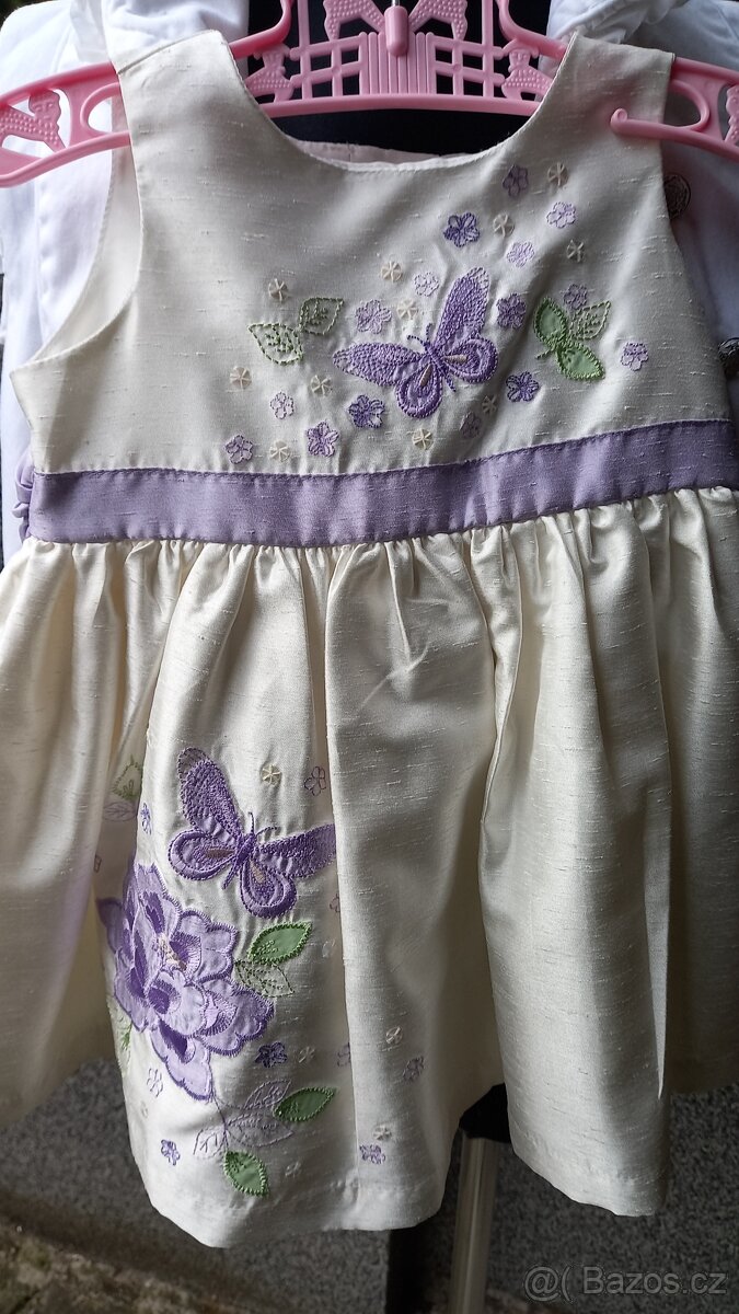 Perleťové šatičky Marks&Spencer vel 6-9m