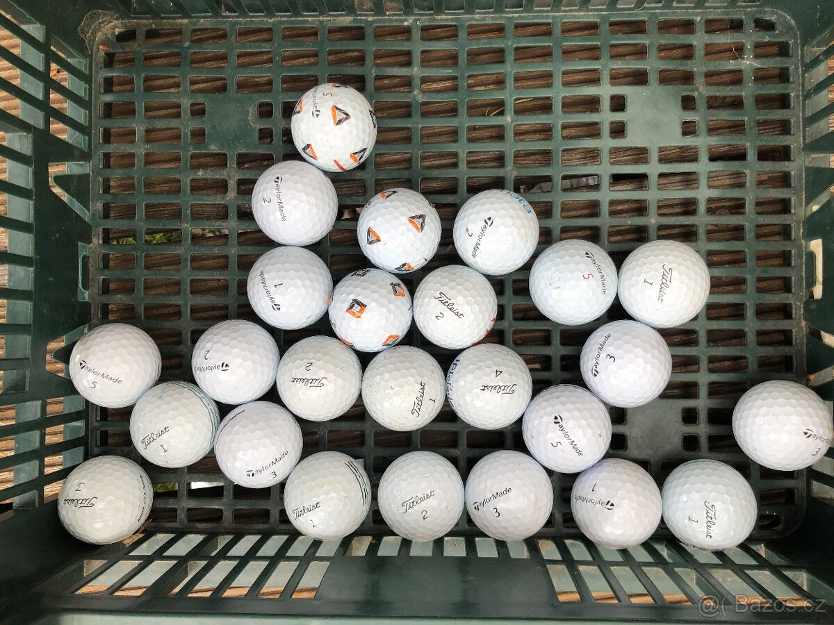 Golfové micky titleist avx a taylormade tp5