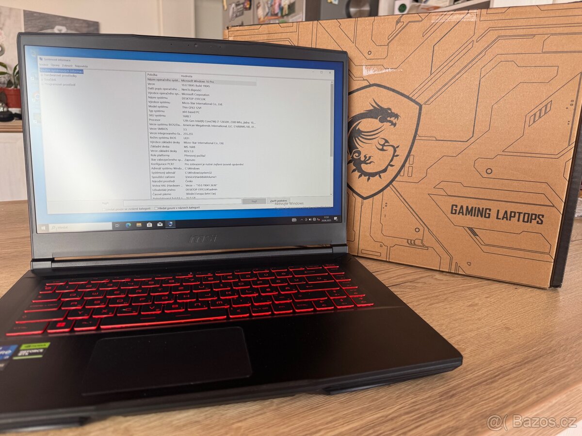 MSI GF63 Thin 12VF Herni notebook