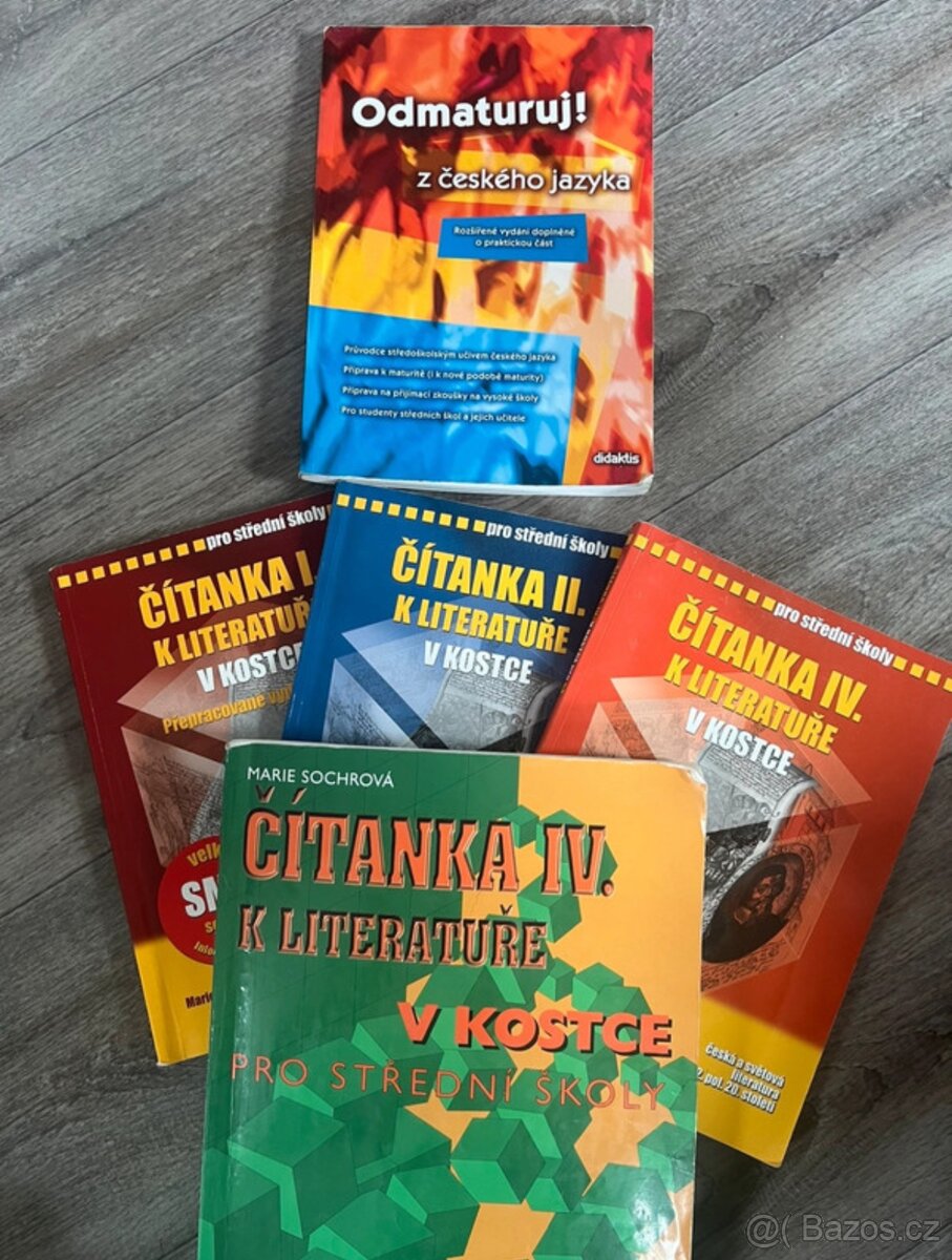 Čítanka I., II., IV. v kostce, čítanka IV. k lit., odmaturuj