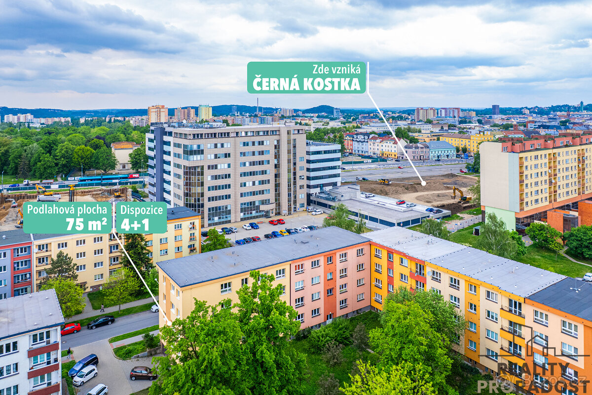 Byt 4+1 v srdci nové luxusní čtvrti Ostravy