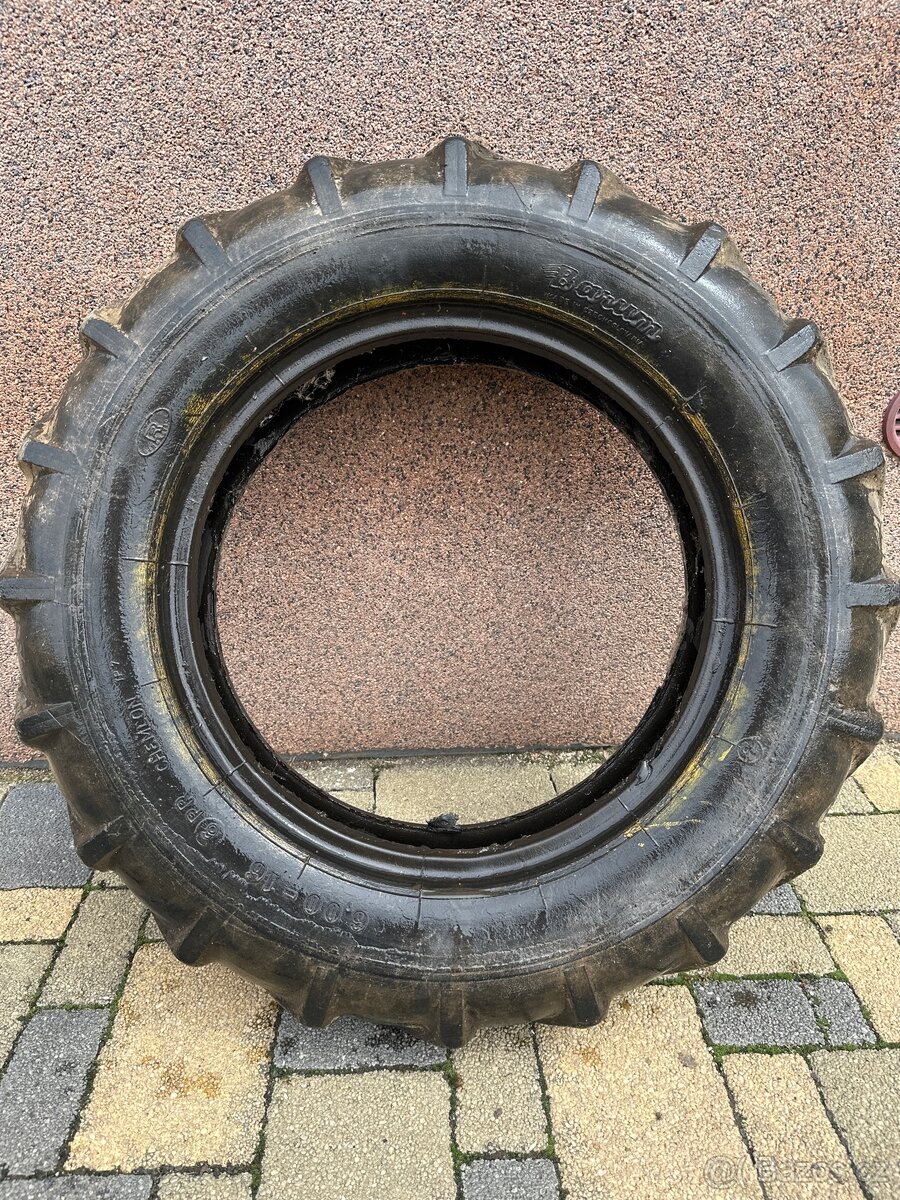 Pneu Barum. Na trakturek -6,00-16 6 PR Chemlon