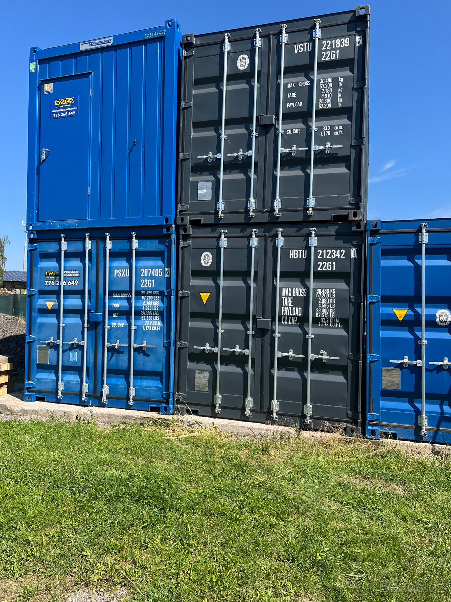 Lodní kontejner, typ "20" / 6m, po jedné cestě