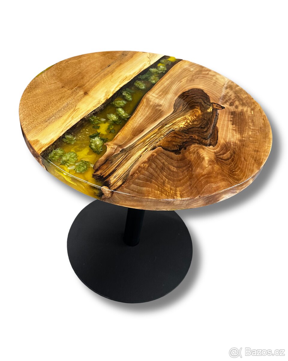 Epoxidový stůl ořech - Chmel