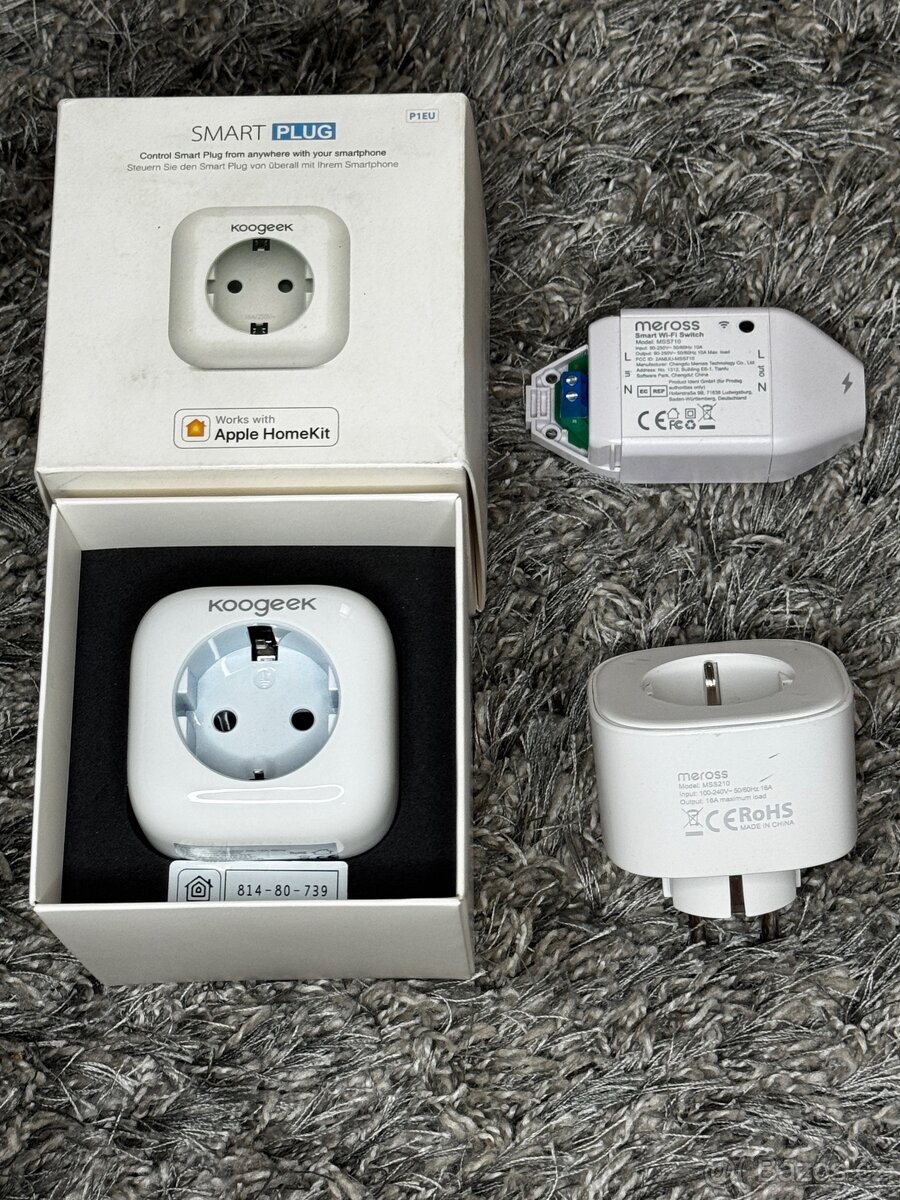 Chytre zasuvky a rele Meross a Koogeek