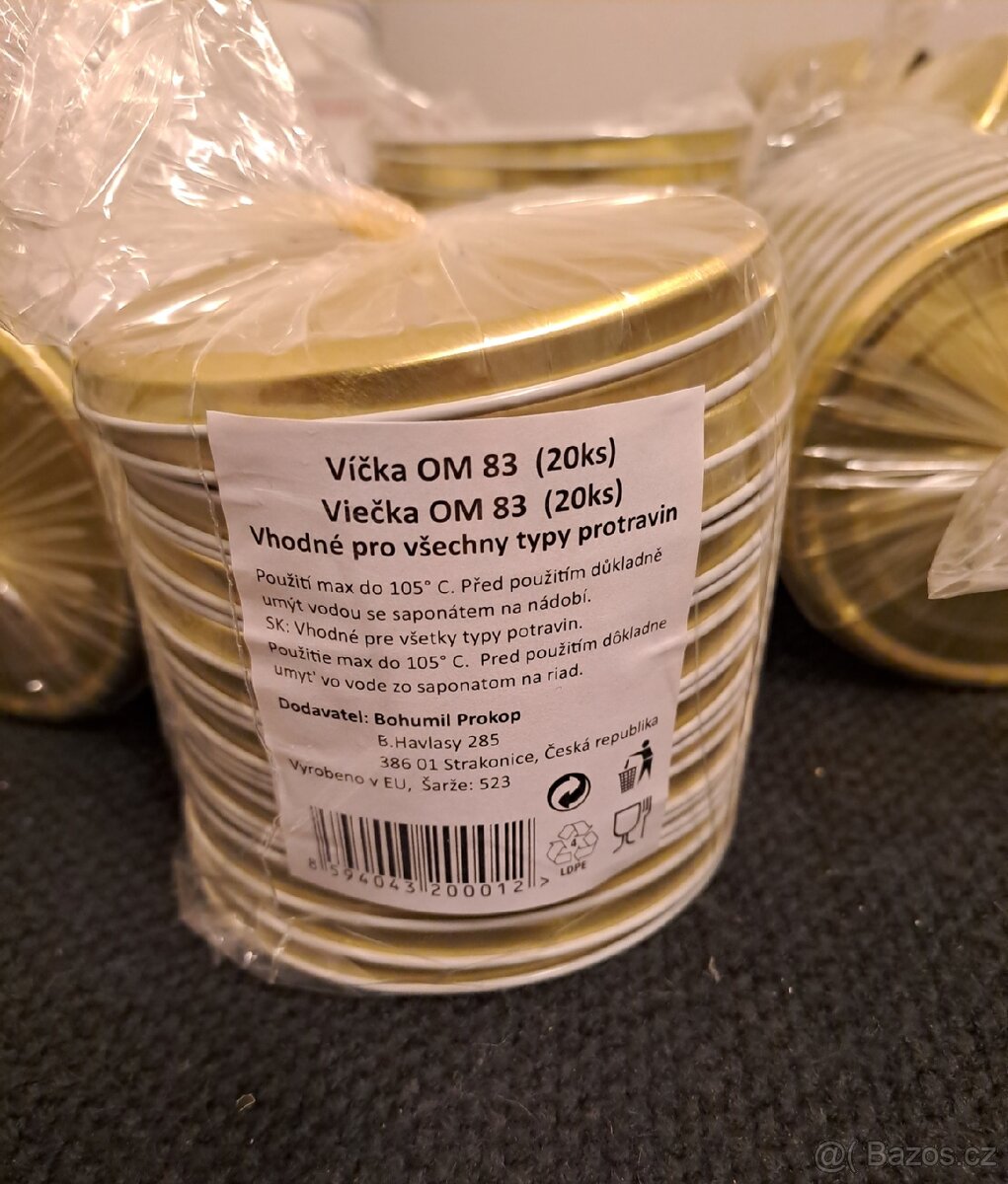 Víčka zavařovací OMNIA 83 20ks nová akce