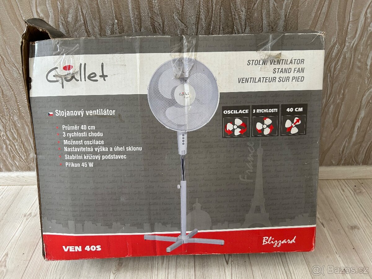 Vysoký nastavitelný stojanový ventilátor